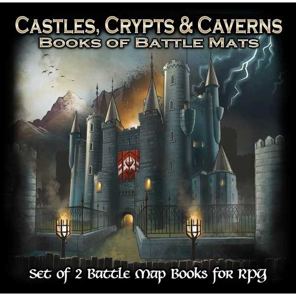 Castles, Crypts and Caverns: Set of 2 Battle Map Books (image for) Castles, Crypts and Caverns: Set of 2 Battle Map Books